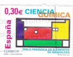 Stamps Spain -  Tabla periódica de elementos de Mendeleíev   (C)