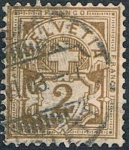 Stamps Switzerland -  CRUZ BLANCA Y CIFRAS 1982-89. Y&T Nº 63
