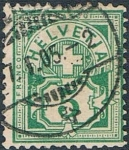 Stamps Switzerland -  CRUZ BLANCA Y CIFRAS 1982-89. Y&T Nº 66