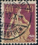 Stamps Switzerland -  ALEGORÍA DE HELVETIA 1907-17 Y&T Nº 123