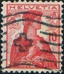 Stamps Switzerland -  ALEGORÍA DE HELVETIA 1909 Y&T Nº 131