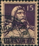 Stamps Switzerland -  EFIGIE DE GUILLERMO TELL 1914-18. Y&T Nº 141a