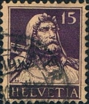 Sellos de Europa - Suiza -  EFIGIE DE GUILLERMO TELL 1914-18. Y&T Nº 141a