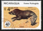 Stamps : America : Nicaragua :  Mamíferos.