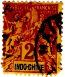 Sellos de Europa - Francia -  Indo-Chine 1893