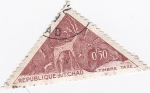 Stamps : Africa : Chad :  pinturas rupestres