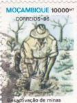 Stamps Mozambique -  Desactivación de minas