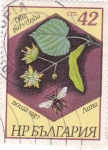 Stamps Bulgaria -  hoja e insecto