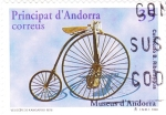 Stamps : Europe : Andorra :  velocipede  Kangaroo 1878