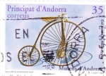Sellos del Mundo : Europa : Andorra : velocipede  Kangaroo 1878
