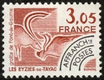 Stamps France -  FRANCIA - Sitios prehistóricos y cuevas decoradas del valle del Vézère