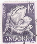 Stamps Andorra -  Heleborus coni