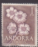 Stamps Andorra -  Dianthus caryophyllus