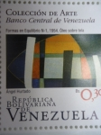 Stamps Venezuela -  Formas en Equilibrio (Oleo sobre tela 1954)Autor:Angel Hurtado-Colección de Arte 6de6
