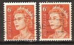 Stamps : Oceania : Australia :  La reina Isabel II.