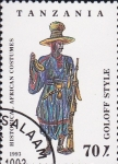 Stamps Tanzania -  guerreros