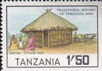 Stamps Tanzania -  casa tradicional