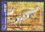 Stamps Australia -  2350 - canguro rojo