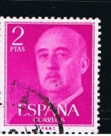Stamps Spain -  Edifil  1158  General Franco.  