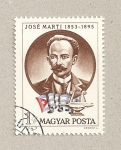 Sellos de Europa - Hungr�a -  José Martí, héroe cubano