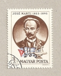 Sellos de Europa - Hungra -  José Martí, héroe cubano