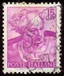 Stamps Italy -  Works of Michelangelo