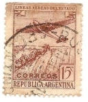 Stamps Argentina -  Lineas Aereas del Estado
