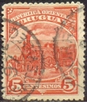 Stamps : America : Uruguay :  1ª LOCOMOTORA 1861