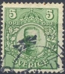 Sellos de Europa - Suecia -  King Gustav V
