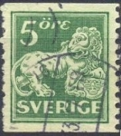 Stamps : Europe : Sweden :  Standing lion