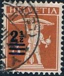 Stamps Switzerland -  WALTER TELL 1921 SOBRECARGADO Y&T Nº 179