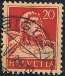 Stamps Switzerland -  EFIGIE DE GUILLERMO TELL 1924-27. Y&T Nº 203