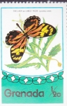 Stamps Grenada -  mariposa