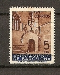 Stamps Spain -  Barcelona / Puerta Gotica del Ayuntamiento.