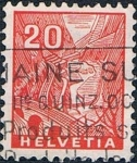 Stamps Switzerland -  SERIE TURÍSTICA 1934. VISTA DE SAINT GOTHARD. Y&T Nº 275