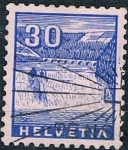 Stamps Switzerland -  SERIE TURÍSTICA 1934. CATARATA DEL RHIN EN SCHAFFHAUSEN Y&T Nº 277