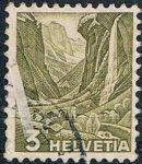 Stamps Switzerland -  SERIE TURÍSTICA 1936. CASCADA STAUBBACH. Y&T Nº 289