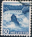 Stamps Switzerland -  SERIE TURÍSTICA 1936. CATARATA DEL RHIN EN SCHAFFHAUSEN Y&T Nº 295