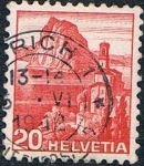 Stamps Switzerland -  IGLESIA DE CASTAGNOLA Y LAGO DE LUGANO. Y&T Nº 312