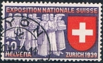 Stamps : Europe : Switzerland :  EXPOSICIÓN NACIONAL DE ZURICH. Y&T Nº 320