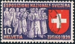Stamps : Europe : Switzerland :  EXPOSICIÓN NACIONAL DE ZURICH. Y&T Nº 323