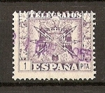 Stamps Europe - Spain -  Telegrafos / Escudo de España.