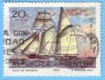 Stamps : America : Argentina :  Día de la Armada - Goleta Juliet