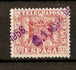Stamps : Europe : Spain :  Telegrafos / Escudo de España.