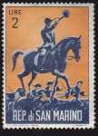 Stamps : Europe : San_Marino :  SAN MARINO - CAZADOR 