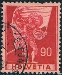 Stamps Switzerland -  SERIE HISTÓRICA 1941. LANSQUENETE PORTADOR DE BANDERA. Y&T Nº 362