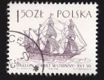 Stamps Poland -  POLONIA - BARCOS GALEON