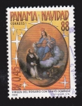 Stamps America - Panama -  PANAMA - NAVIDAD 88 VIRGEN DEL ROSARIO CON SANTO DOMINGO