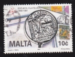 Stamps : Europe : Malta :  MALTA - SOCIEDAD FILATELICA 1966-1991
