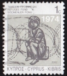 Stamps : Asia : Cyprus :  CHIPRE - REFUGEE FUND 1974